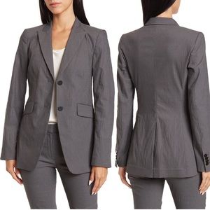 Theory Andorie Textured Peak Lapel Blazer